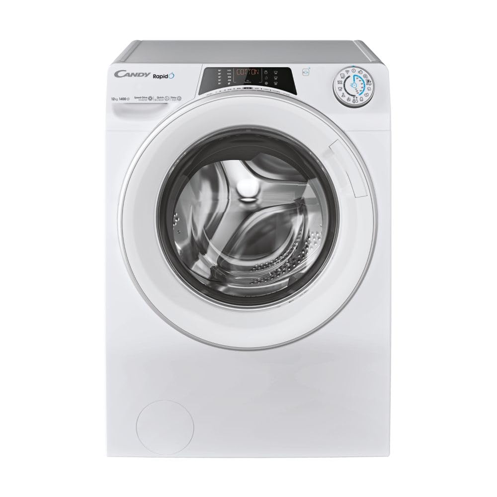 CANDY - Lavatrice Hublot - Lavatrice 12kg/1400 giri/min - Classe energetica A - 15 programmi - WiFI+Bluetooth, Schermo Digital, Mix Power System - Bianco - 85 x 60 x 67 cm - Modello RO14126DWMST-S
