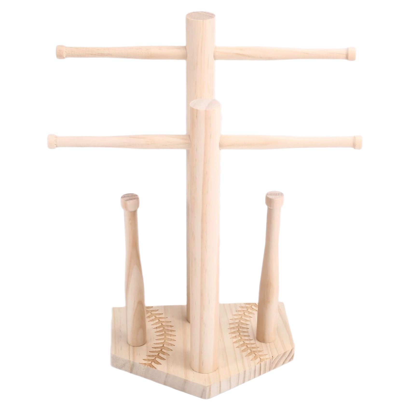 Hndhbfgrt Necklace Display,Wooden Holder Stand for Jewelry - Desktop Jewelry Organizer,for Ring Necklace Earring Bracelet Bedroom