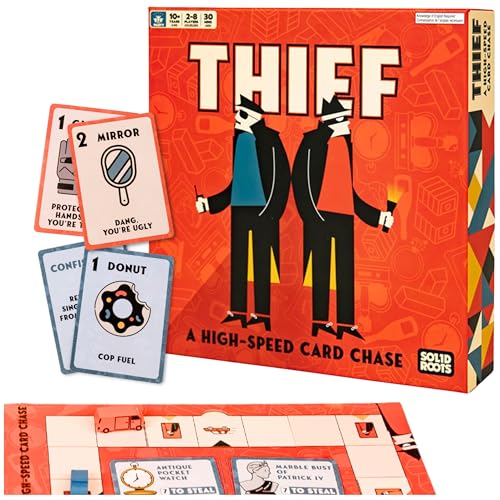 Spin Master Games, SolidRoots Thief, High-Speed Card Game from The Makers of Mind The Gap, for Friendsgiving, Family Parties, Valentine's Day Gifts for Couples, 2-8 Players, for Ages 10 & Up