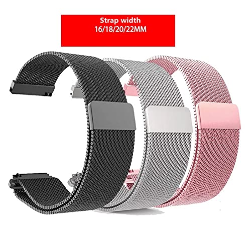 Bracelet de remplacement maille dorée pour montre de 18 mm