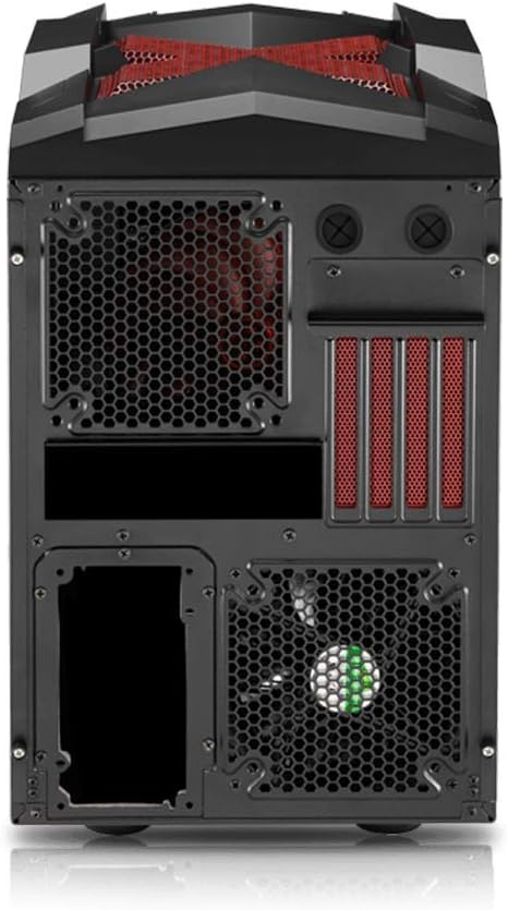 Nanoxia Micro ATX Case for Gaming/Desktop/Cube/Tower - Rexgear 2 Limited Edition, Midnight Garnet Red