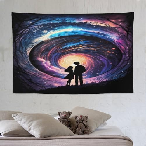 Art mural suspendu Amour Cosmique pour habiller un grand mur