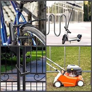 Sportneer Bike Lock: Heavy Duty Anti Theft Bike U Lock with 5ft Security Steel Cable - 17mm Shackle Bicycle U-Locks with 2 Keys & Mounting Bracket for Road Mountain Bike, Size 7.76''x5.02'', 1.64lb — photo 6 of 6