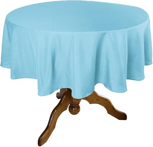 Manteles de plástico para mesas redondas, paquete de 12 manteles desechables para fiestas, manteles redondos resistentes, 84 pulgadas de diámetro