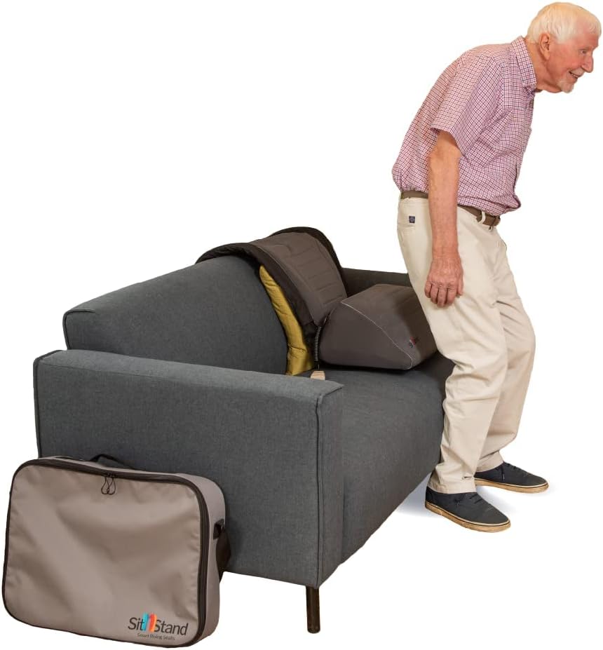 SitnStand Asiento elevador portátil inteligente para personas mayores, dispositivos médicos elevadores de asiento para personas mayores, sillón de apoyo para adultos (incluye batería y cargador)