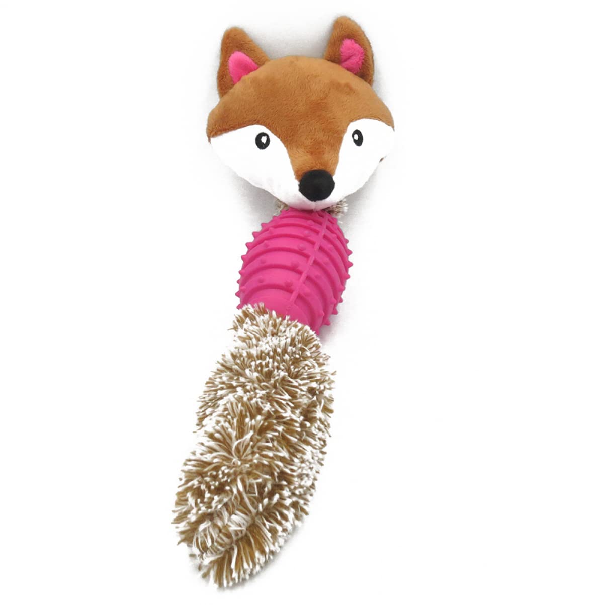 Mipcase Lot de 3 Peluches Couinantes Interactives à Mâcher pour Chiens de Petite Moyenne Et Taille pour La Dentition des Chiots Rouge