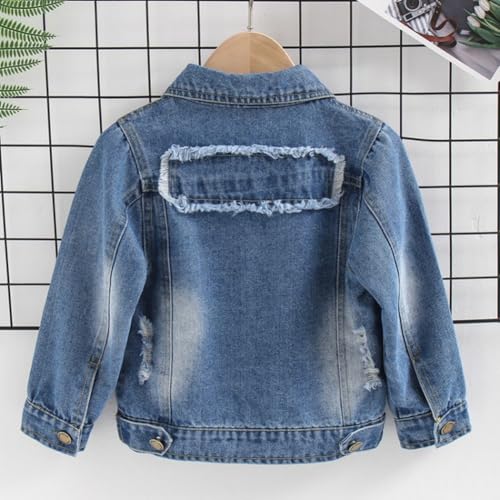 Toddler Kid Boys' Denim Jacket Long Sleeve Button Down Jeans Jacket Autumn Spring Casual Outerwear Cowboy Clothing4