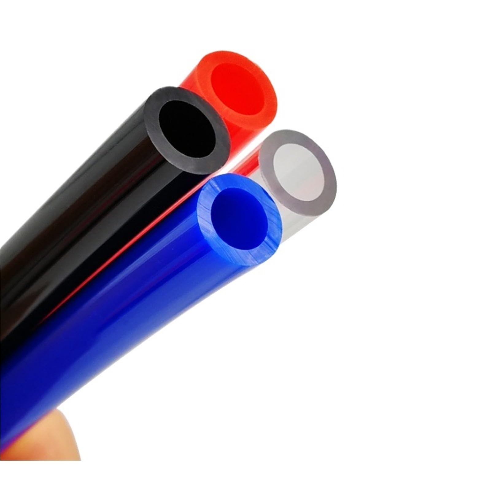 Manguera de componente de aire de tubería de poliuretano 4 mm 6 mm 8 mm 10 mm 12 mm(Black 20m,12x8mm)