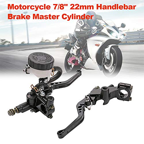 Cilindro mestre de motocicleta KKmoon, alavanca de embreagem de cilindro mestre de freio de 22 mm, c