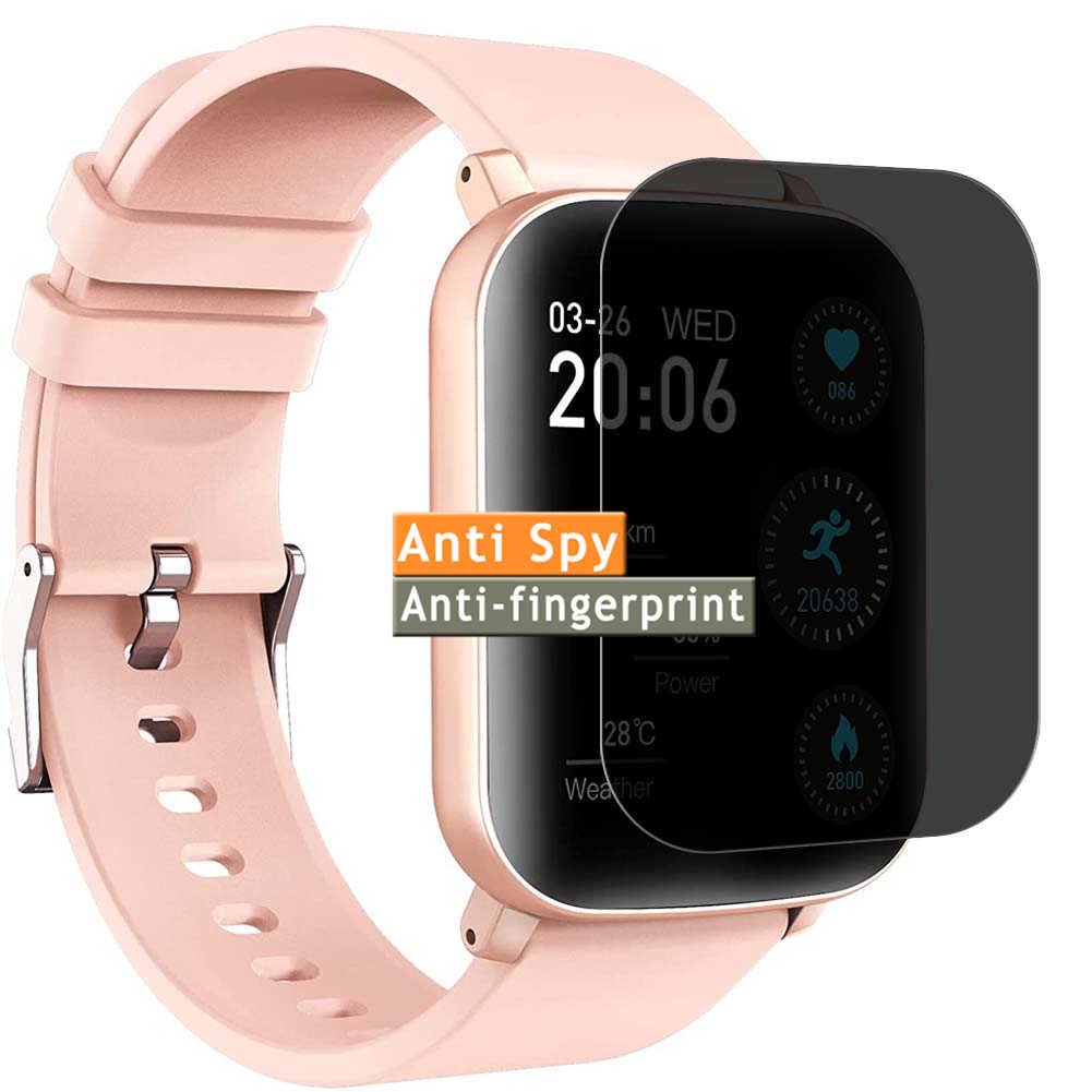 Vaxson Privacy Screen Protector, compatible with woednx P40 1.69" Smartwatch Smart Watch, Anti Spy Guard Film Protectors Sticker [NOT Tempered Glass]