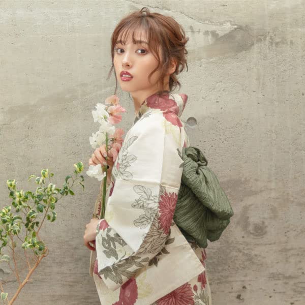 Women's Japanese Soft Crepe Heko Obi Belt, Solid Color, Great for Yukata and Kimono2