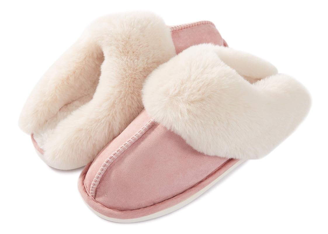 Misolin Pantofole Scamosciate da Donna Uomo Invernali Interne Ciabatte Casa Morbida Autunno Inverno Memoria Schiuma Pavimento Indoor Outdoor