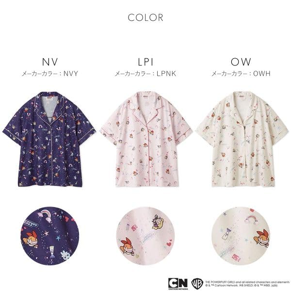 SNIDEL 【The Powerpuff Girls】　開襟シャツ スナイデルホーム パワーパフ ガールズ プリント開襟シャツ