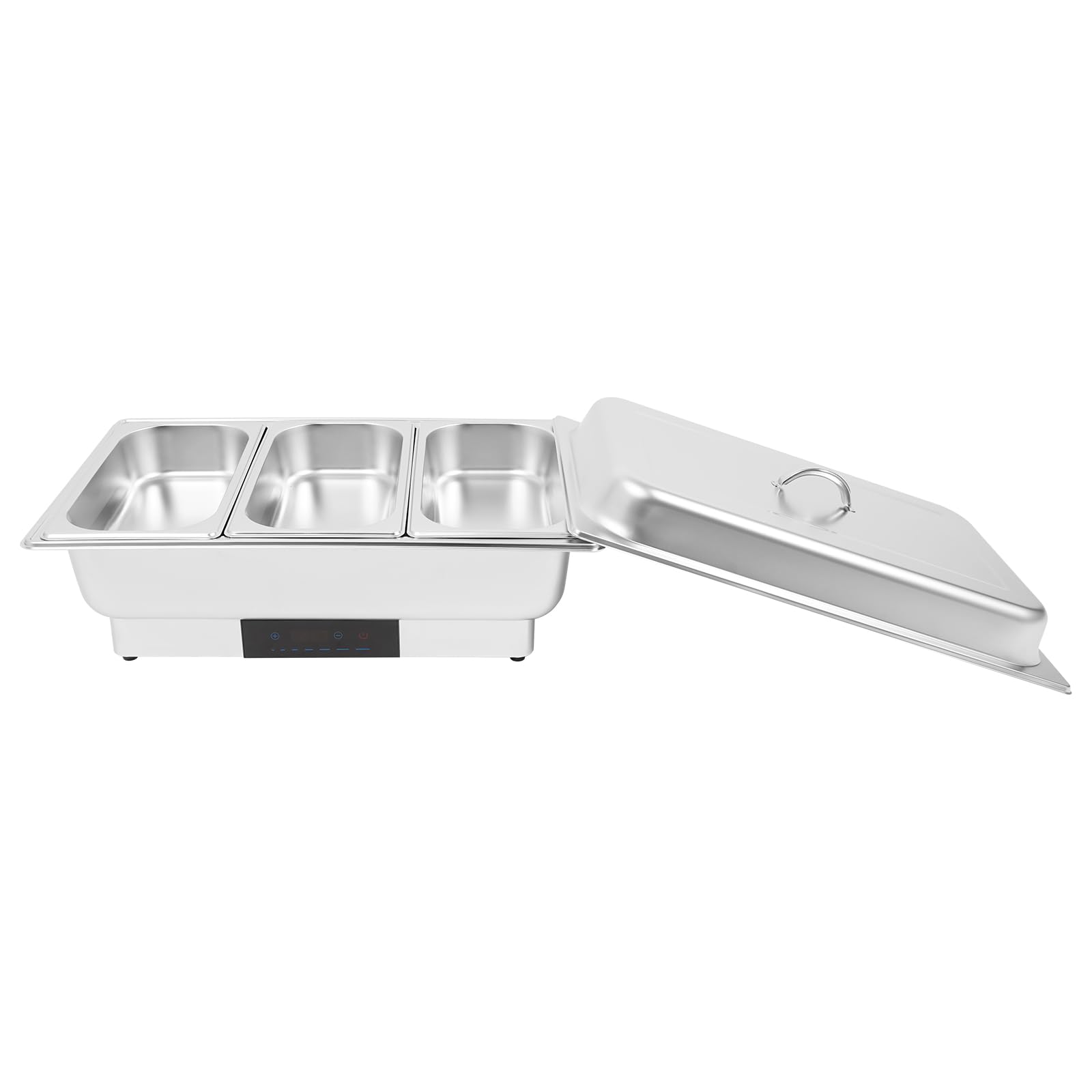 Set da buffet elettrico da 9 l, in acciaio inox, con controllo della temperatura, per buffet, hotel, caffetterie, ristoranti, feste di famiglia, 56 x 36 x 26 cm