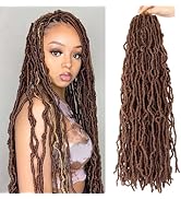 Soft Locs 24 Inch 8 Packs Faux Locs Crochet Hair for Butterfly Locs Distressed Locs Crochet Hair ...