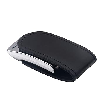 BIGLIST MART PU-Leather Clamshell Flash Drive Memory Stick Storage Thumb for Computer Black 32GB