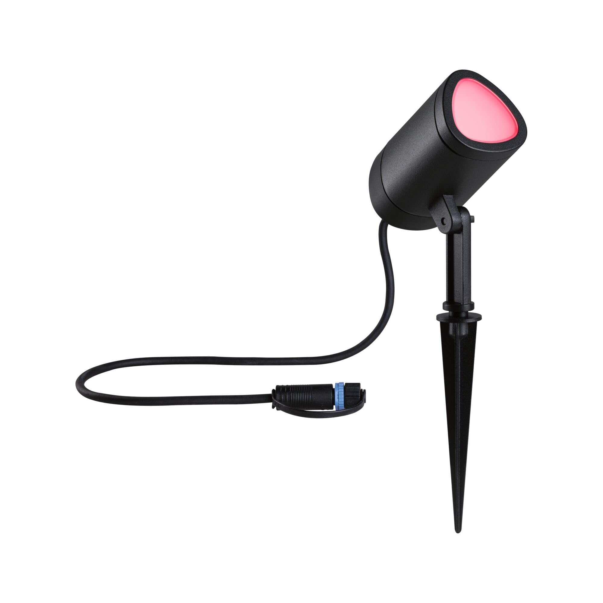 Paulmann 94849 Plug & Shine LED reflektor ogrodowy Shira Smart Home Zigbee 6,5W 250lm możliwość ściemniania 455mm antracyt aluminium RGBW+