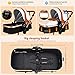 Bassinet Baby Stroller Reversible All Terrain - Cynebaby Vista City Select Strollers for Infant Toddler Pram Pushchair add Net Cover (Mellow Coffee)