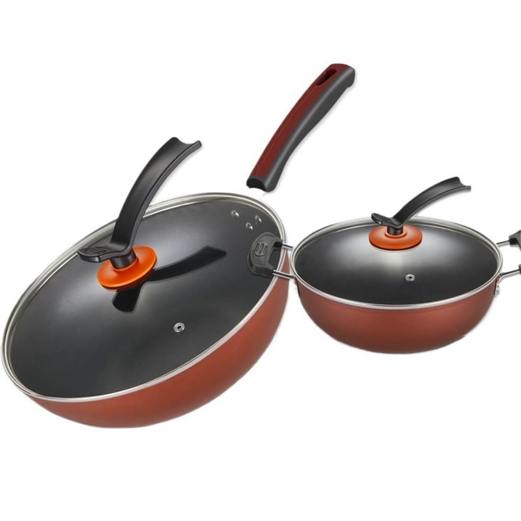 Set casseroles wok antiadhésives anti-brûlure pour réussir soupe et riz
