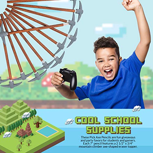 Fun Express Pencils With Mountain Climber Pickaxe Topper (24 Count) #TOP1