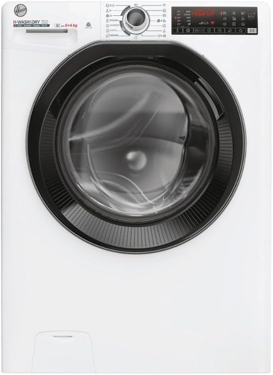 Front view of the Generico H-WASH&DRY 350 slim washer-dryer with the door closed.