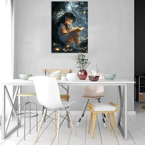 Décoration murale salon moderne de lecture blanche 70x100cm