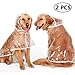 JTYR Mascota Perro Impermeables Chubasqueros, Perros Grandes Impermeable al Aire Libre Transparente...