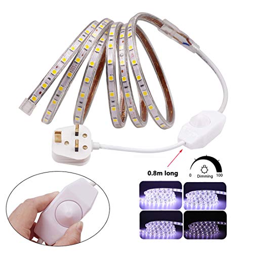 GQL 4m Dimmable LED Strip Mains Powered, WhiteSMD 5050 60leds/m IP65 Waterproof Commercial Rope Light with UK Plug - Image 4