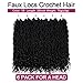 6 Packs Goddess Locs Crochet Hair For Black Women, 20 Inch Curly Boho Faux Locs Crochet Hair With Curly Ends, Crochet Pre Looped Hair Goddess Locs Hair Braiding Synthetic Hair Extensions (20 Inch,1B#)