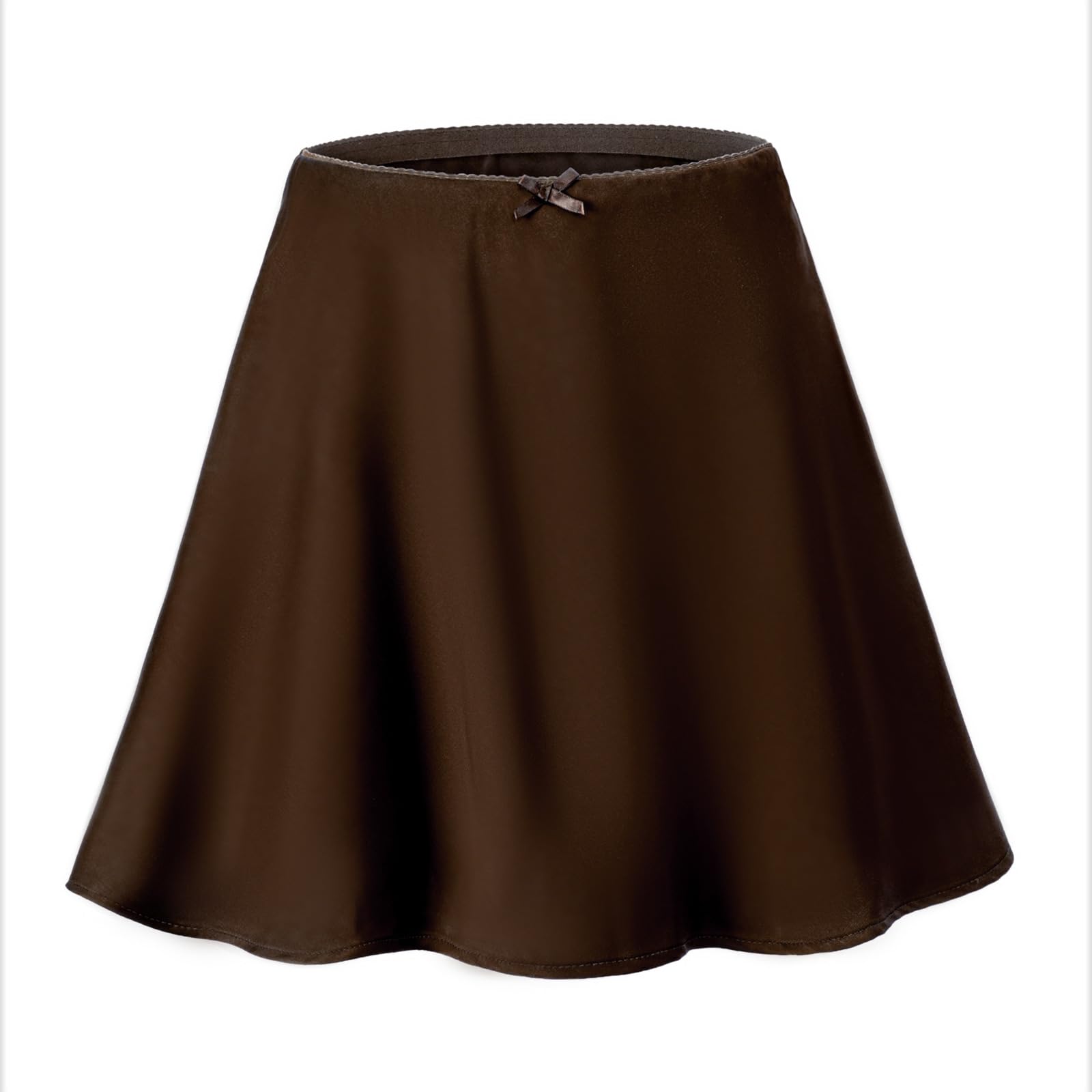 Gonna corta estiva da donna, linea ad A, tinta unita, elegante, gonna estiva