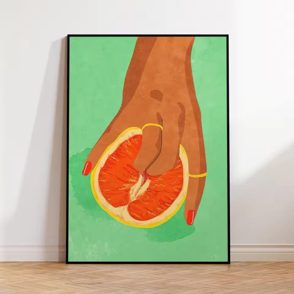LIRHIQYGF Modernes minimalistisches grünes Wandbild auf Leinwand, Poster, Kunstdruck für Wohnzimmer, Schlafzimmer, Heimdekoration (80 x 120 cm/rahmenlos)