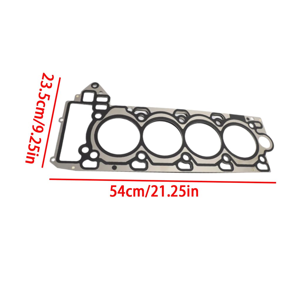Riloer Guarnizione Testata, Set Guarnizioni Testata Motore Auto in Metallo da 2 Pezzi Compatibile con Land Rover Range Rover 5.0L 2010-2016 Sport 5.0L 2010-2016 LR4 5.0L 2010-2013, LR026141 LR026142