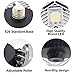 LZHOME 2-Pack LED Garage Lights, 6500Lumens E26/E27 Adjustable Trilights Ceiling Light,60W LED Light, CRI>80, 5000k Nature, Garage Lights with Adjustable Panels(No Motion Activate)
