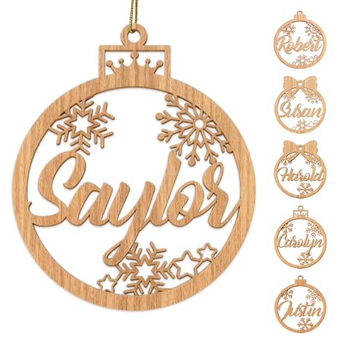 iDIY Personalisierte Weihnachtskugeln mit Namen-Personalisierter...