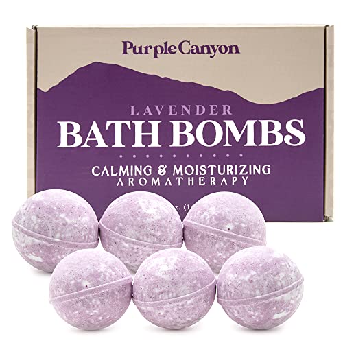 Purple Canyon Lavender Bath Bombs For Women | Relaxing, Natural Bath Bombs | Relaxing Self Care Gift #TOP18