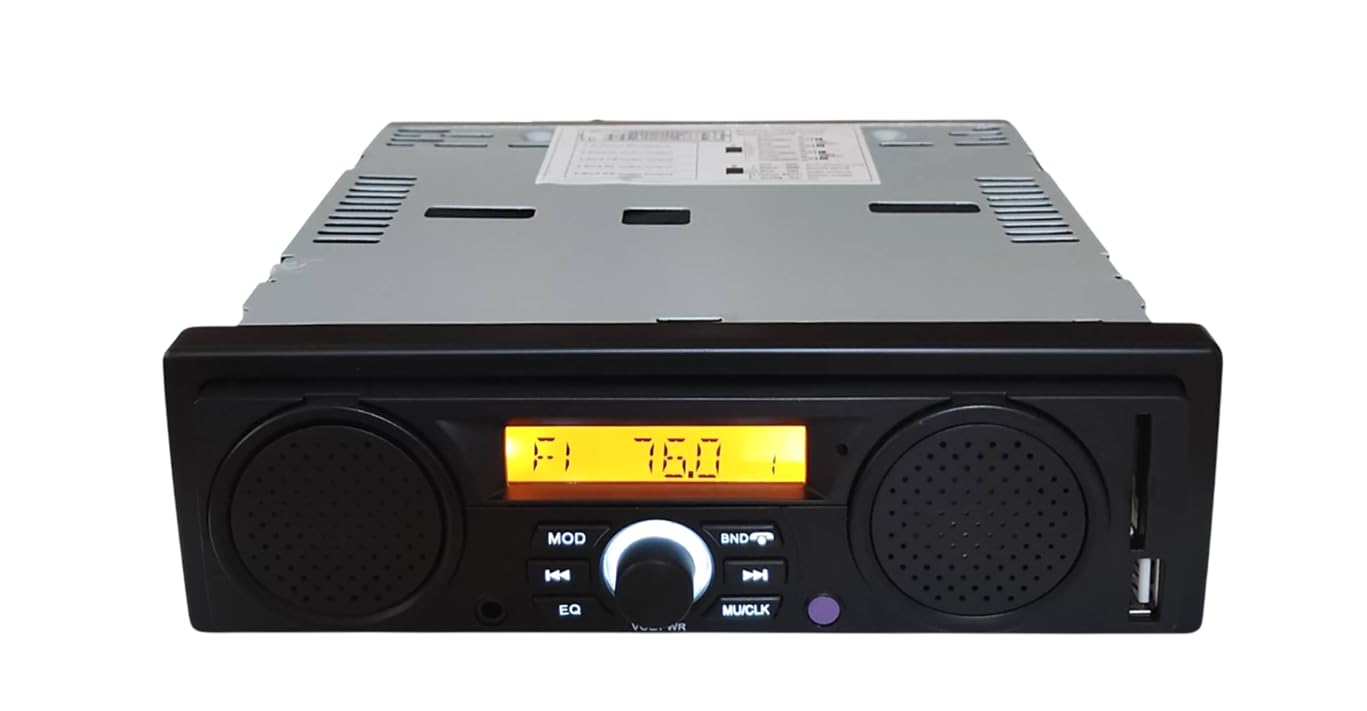 Amazon.co.jp: 【ブラックカラー】 メーカーロゴ無し 1DIN カー