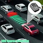 Radar Detector, Car Radar Speed Radar Detector Long Range Radar Detection 360 Degree Protection Automatic Detection Vehicle Speed Alarm System Voice Alerts Led Display City Highway Mode - Image 5
