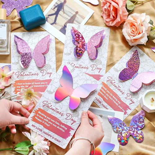 A4 Rosa Spiegelkarton mit gemustertem Mix, 20 Blätter 4 Muster 250g/㎡ Metallisch Reflektierendes Bastelpapier für Basteln, DIY-Projekte, Kartenherstellung, Partydékor UAP19MXPK20