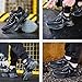 Imagen de Zapatos de Seguridad para Hombre Mujer Zapatillas Trabajo Ligero Calzado Trabajo con Punteras de Acero Antideslizante Negro 42