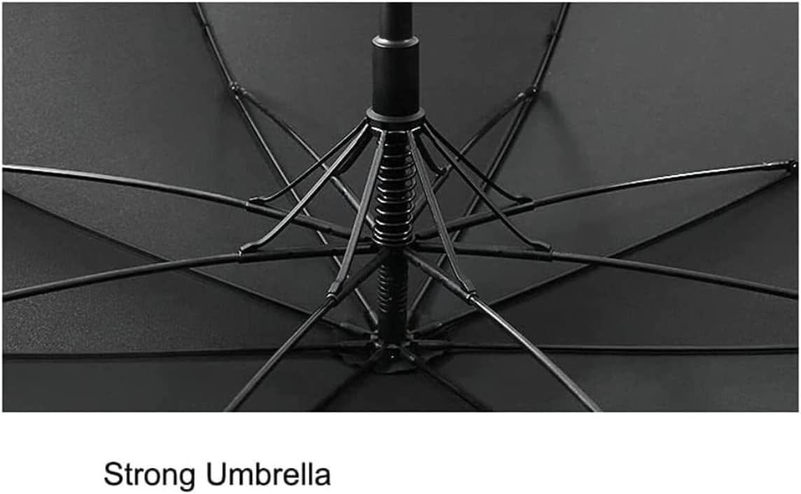 Windproof Travel Umbrella Umbrella Windproof Rain Stick Umbrella Lightweight Portable Canopy Vented Umbrella Stand up to Snow Storm，Black 92cm