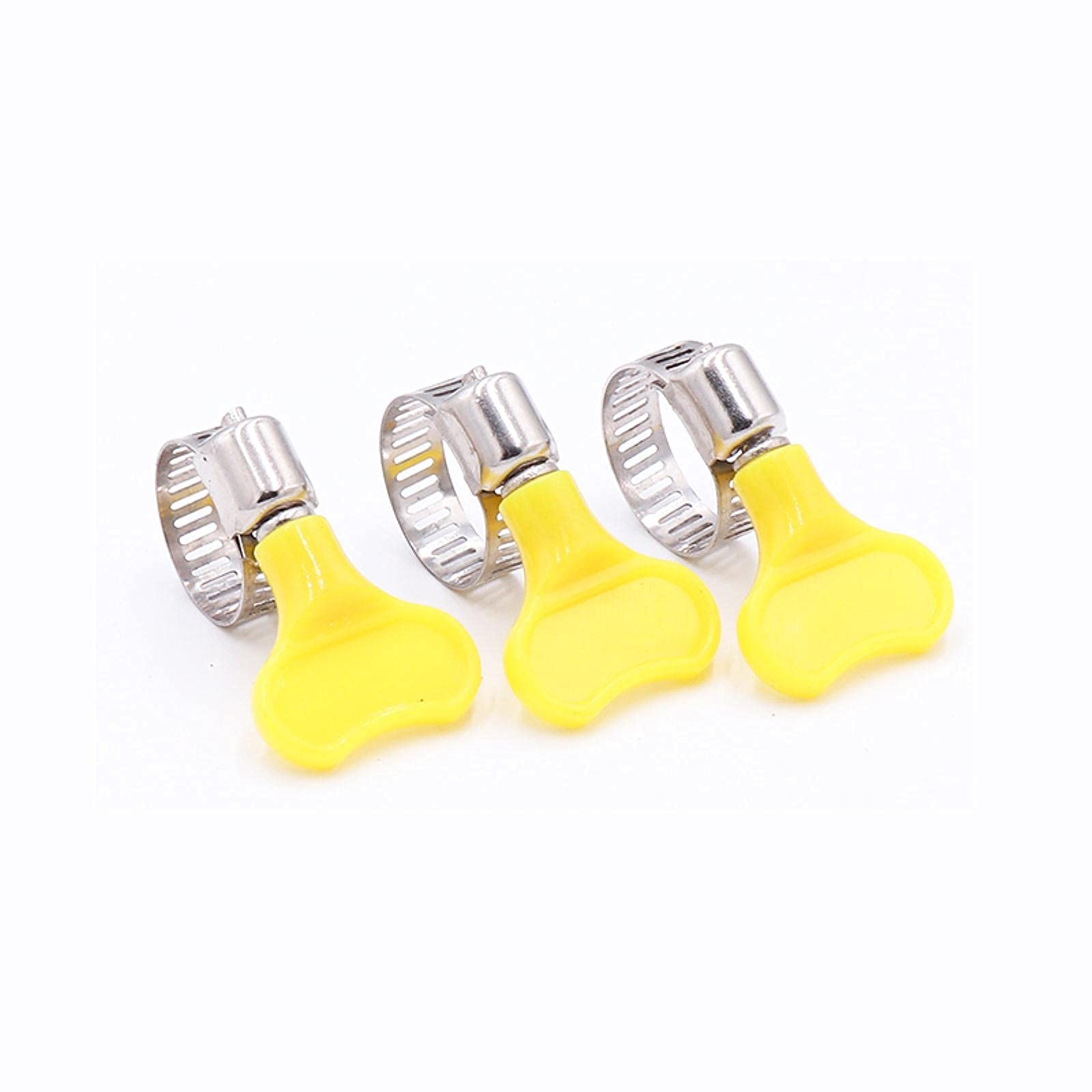 Zaciski węża śrubowego w kształcie litery T, zacis Zacisk rurowy Pasuje do rurki o średnicy 6 mm ~ 32 mm z plastikowym uchwytem Zacisk do węża ze stali nierdzewnej (Material : 10 to 16mm)
