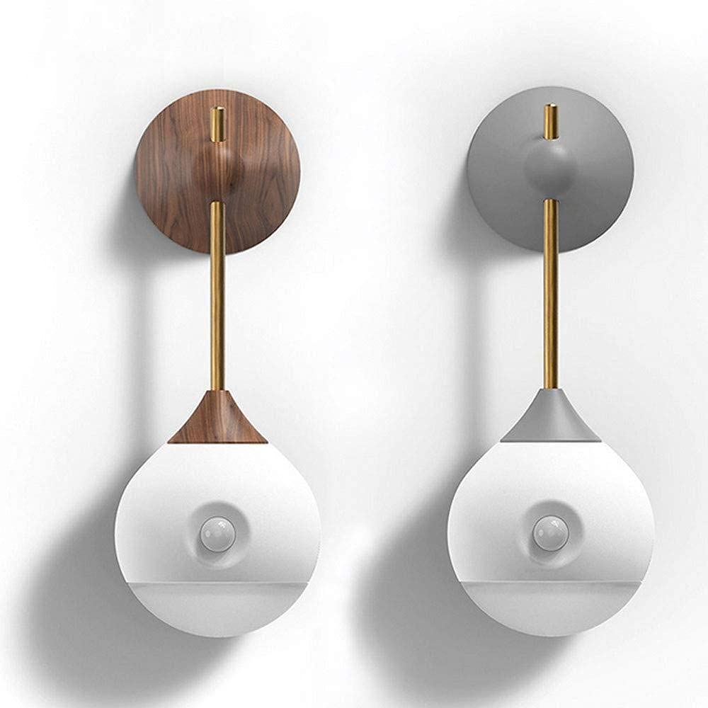 Luci Decorative da Parete, Luce Notturna Ricaricabile con Corpo di Controllo Rotante, induzione Magnetica, Intelligente, per Soggiorno, Camera da Letto, corridoio, lampade Decorati