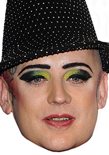 FoxyPrintingBoy George Dec 2011 Music Celebrity Cardboard Party Face Mask Fancy Dress