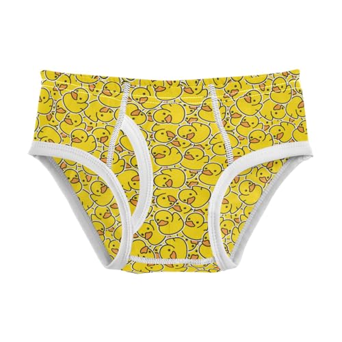 Boys' Exclusive Briefs Toddler Underwear 95% Combed Cotton Boxerbriefs 2T Yellow Duckling Pattern 11