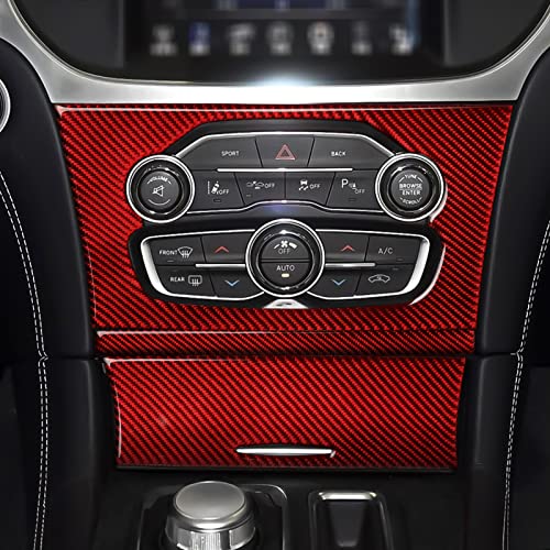 Image of Car Central Control Air Conditioning Panel Decals for 2015-2023 Chrysler 300 / 300C / 300S / Limited /Touring Accessories Interior Stickers