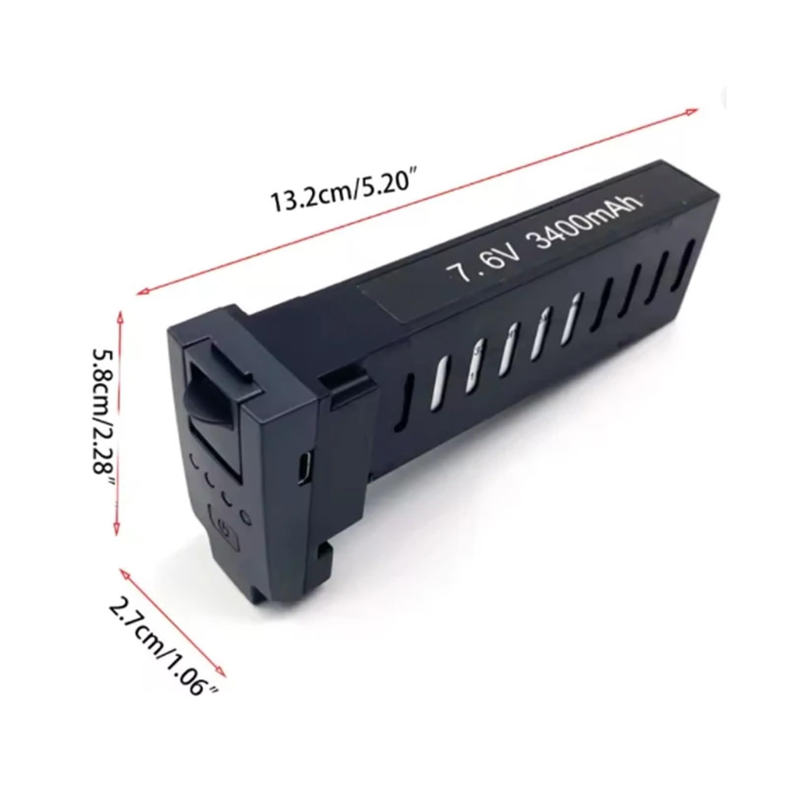 Lot de 2 Batteries Lipo 7,6 V 3400 mAh for Drone SG906 Pro et SG906PRO/MAX, compatibles avec Les Accessoires de Drone SG906 Pro(1Pcs)