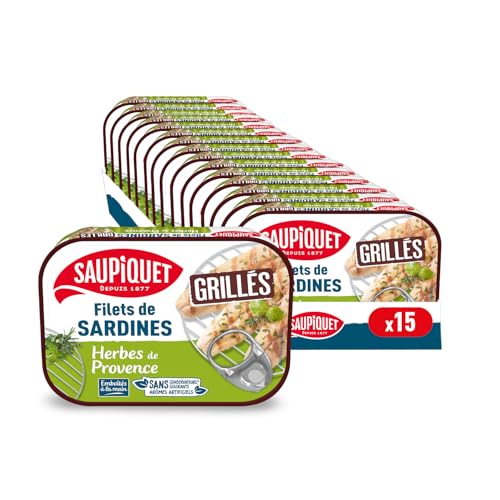 FILETS DE SARDINES GRILLES HERBES DE PROVENCE 70GX15