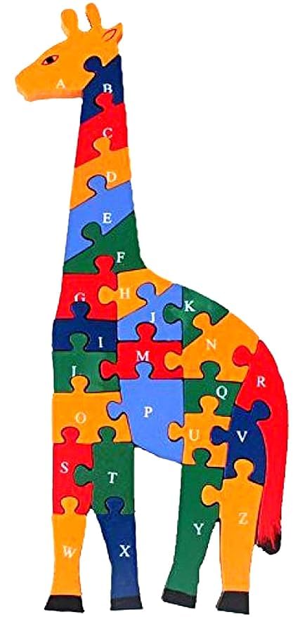 Giraffe Wooden Different Shaped Puzzle 3D- 26 Letter Alphabet Learning Block Puzzle for Nursery Kids with (A-Z) and (1-26) Boys and Girls (B0CLJLNMLV) Amazon Price History, Amazon Price Tracker