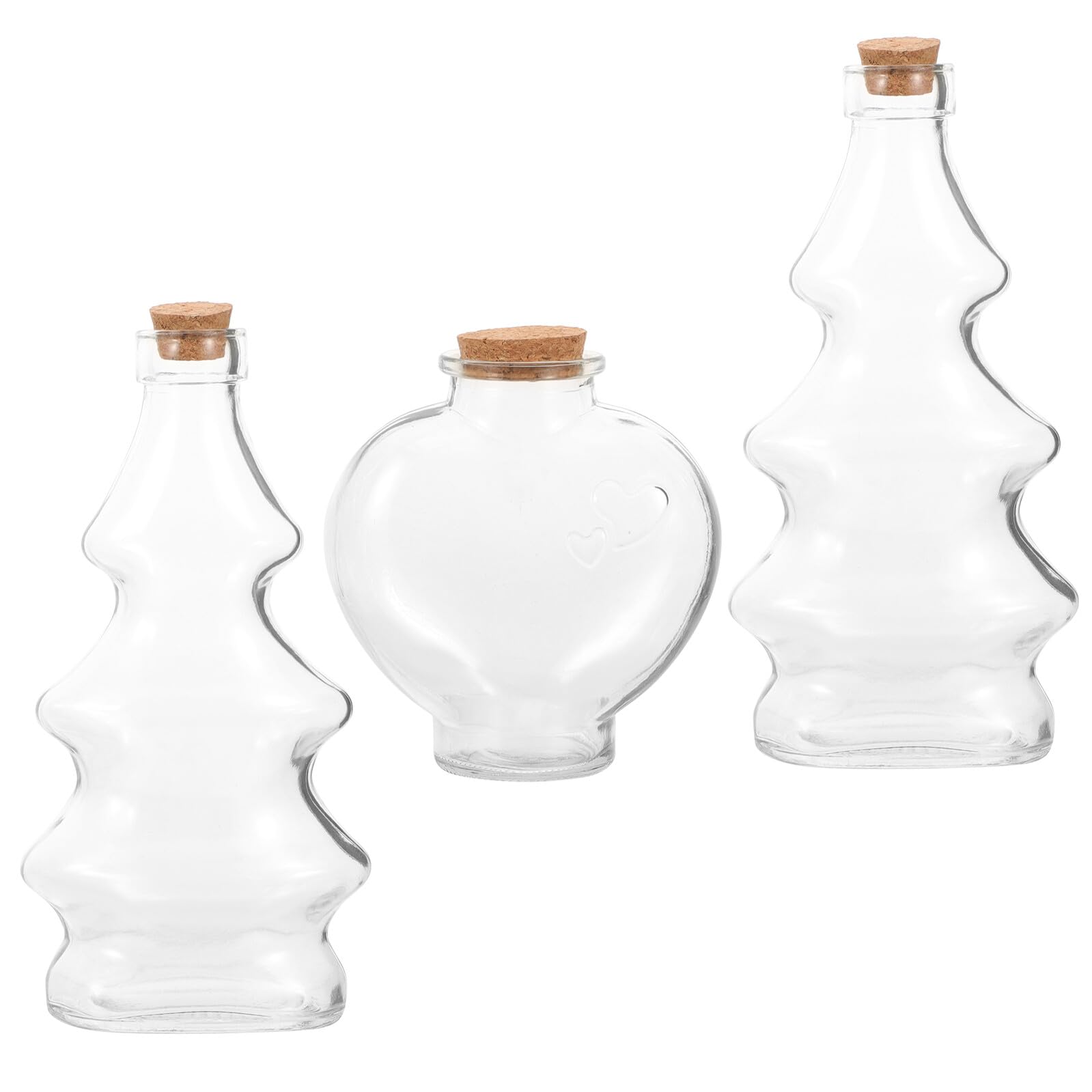 Bouteilles en verre avec bouchon liège pour décoration unique et cadeaux d'invités DIY