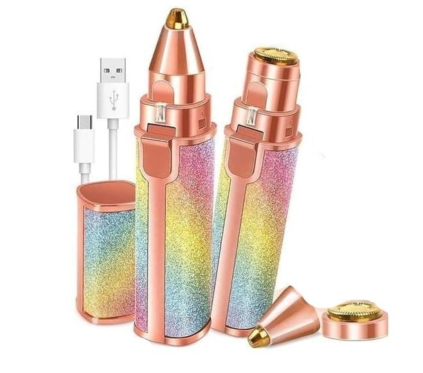 7 IN 1 Eyebrow Trimmer and Body Groomer for Women | Multicolor Compact Design | Runtime 30 Minutes | Precision Facial Hair Remover and Body Hair Trimmer | Portable and Easy to Use Multi-image-11